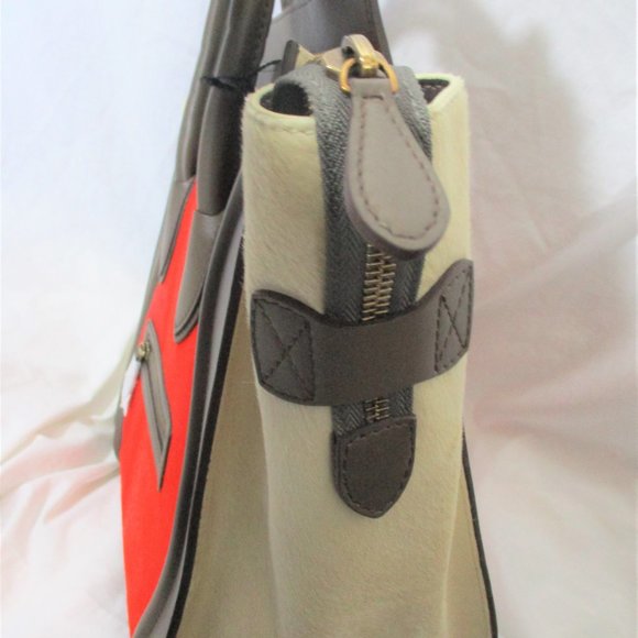 NEW CELINE PARIS ITALY Python Leather MINI LUGGAGE BRICK Tote Bag NWT - Picture 5 of 11